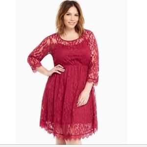 🍁🍂NWT TORRID 18 Lace Dress